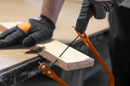 Neo Tools Lombfűrész, 140-300mm, fém keret, fa nyéllel