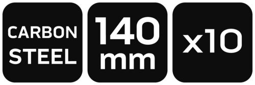 Neo Tools Lombfűrészlap, 140mm, szénacél, 10db
