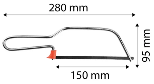 Neo Tools Fémfűrész, 150mm, fém keret, szénacél lap