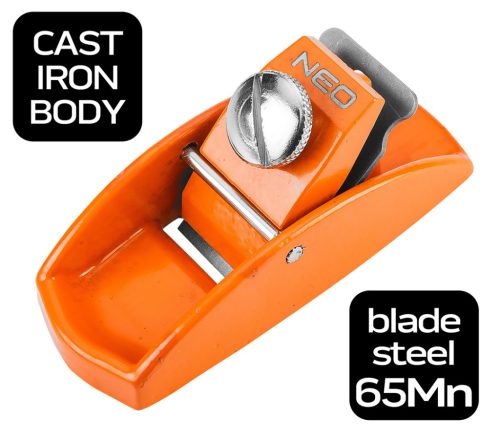 Neo Tools Kézi gyalu, fémházas, fához, 89x35mm