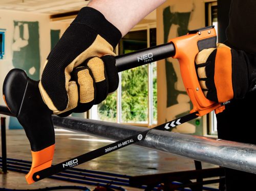 Neo Tools Fémfűrész 300mm laptartóval, alumínium, kétkomponensű markolat