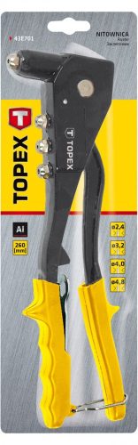 Topex popszegecshúzó 250mm 2.4, 3.2, 4,0, 4.8
