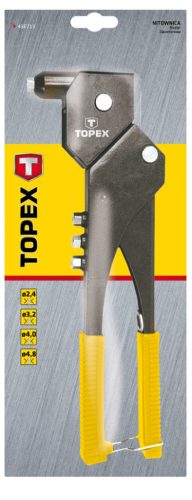 Topex popszegecshúzó, Multi fejbeállítás 2.4, 3.2, 4.0, 4.8mm