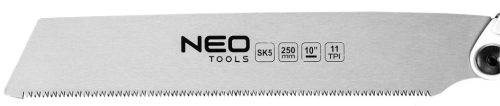 Neo Tools Japán fűrész, fűrészlap: 250mm(10") 11 TPI, wide, összecsukható