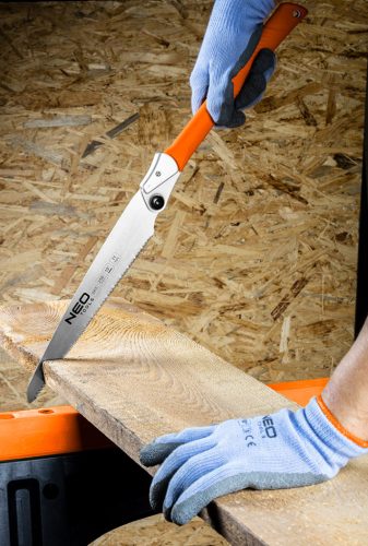 Neo Tools Japán fűrész, fűrészlap:250mm(10") 11 TPI, hegyes, összecsukható