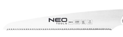 Neo Tools Japán fűrész, fűrészlap:250mm(10") 11 TPI, hegyes, összecsukható