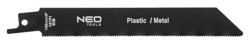 Neo Tools Kézifűrész szett univerzális befogóval, 4 db lappal, dekopír és orrfűrész lapokhoz.