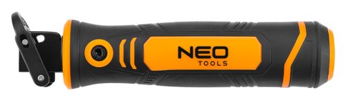 Neo Tools Kézifűrész szett univerzális befogóval, 4 db lappal, dekopír és orrfűrész lapokhoz.