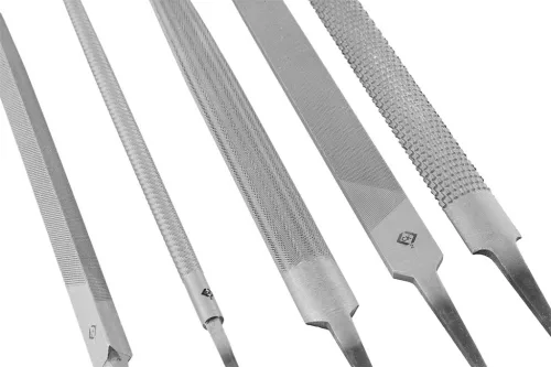 Neo Tools Reszelő készlet univerzális 5db-os, gyorscsatlakozós nyéllel, oxfordszövet tokban