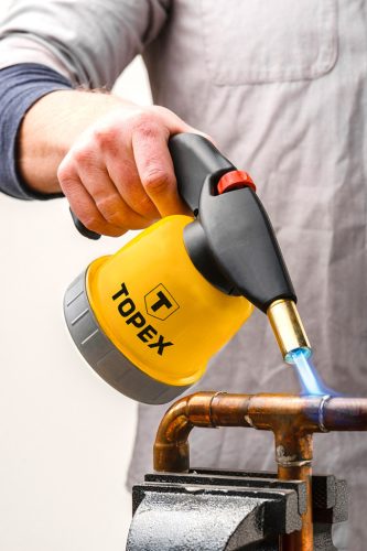 Topex Gázforrasztó, perzselő, gázégő 190g palackhoz