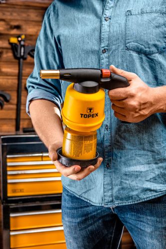 Topex Gázforrasztó, perzselő, gázégő 190g palackhoz