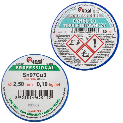 Cynel Forrasztókészlet rézforrasztáshoz, forrasztóón és paszta