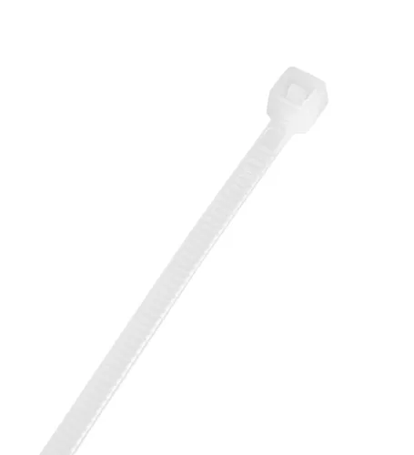 Topex Kábelkötegelő, gyorskötöző, 2,5mm x 200mm, fehér, 100db