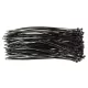 Topex Kábelkötegelő, gyorskötöző, 2,5mm x 200mm, fekete, 100db