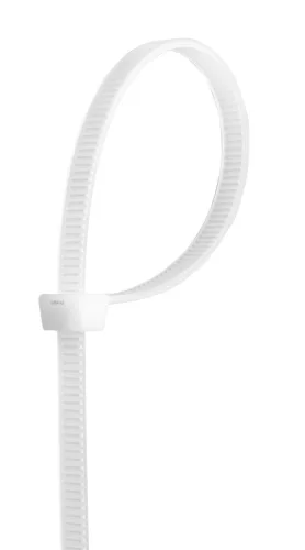 Topex Kábelkötegelő, gyorskötöző, 3,6mm x 300mm, fehér, 100db