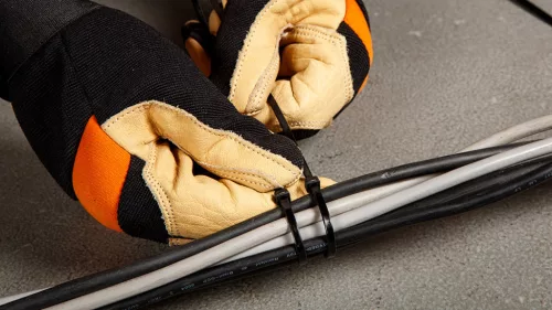 Topex Kábelkötegelő, gyorskötöző, 3,6mm x 200mm, fekete, 100db