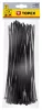 Topex Kábelkötegelő, gyorskötöző, 4,8mm x 300mm, fekete, 75db