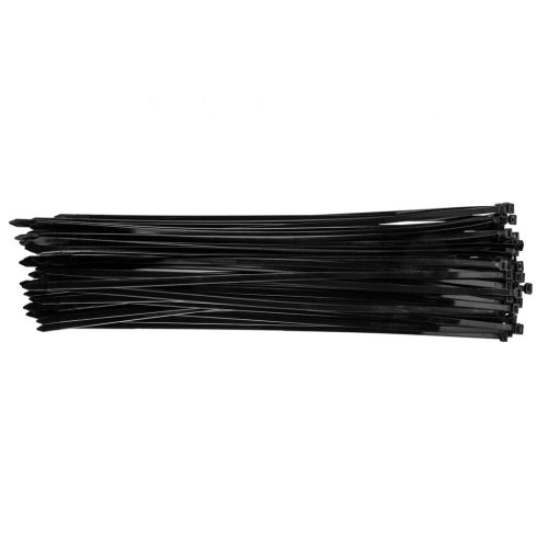 Topex Kábelkötegelő, gyorskötöző, 7,6mm x 500mm, fekete, 75db