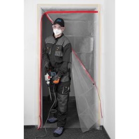   Neo Tools Porvédő függöny fólia ajtóra, "L" alakban záródó