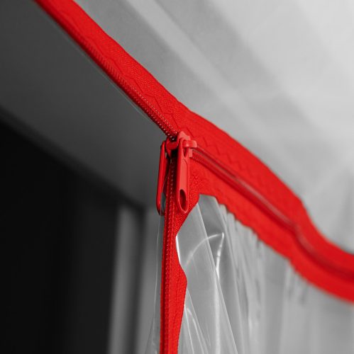 Neo Tools Porvédő függöny fólia ajtóra, "L" alakban záródó