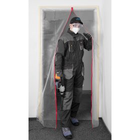   Neo Tools Porvédő függöny fólia ajtóra, "I" alakban záródó