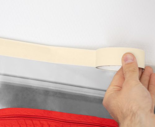 Neo Tools Porvédő függöny fólia ajtóra, "I" alakban záródó