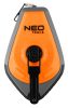 Neo Tools Kicsapózsinór + festék, műanyag házas, 30m, 1:3-as gyorsítóáttétel a zsinór visszatekeréshez, piros porfesték