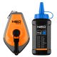 Neo Tools Kicsapózsinór + festék, műanyag házas, 30m, 1:3-as gyorsítóáttétel a zsinór visszatekeréshez, kék porfesték