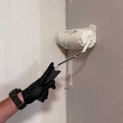 Neo Tools Felületsimító glettelő készlet, adapter teleszkópos nyél gletthenger, 25/35/45/60cm, műanyag kofferben