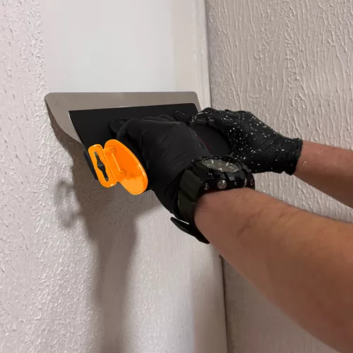 Neo Tools Felületsimító glettelő készlet, adapter teleszkópos nyél gletthenger, 25/35/45/60cm, műanyag kofferben