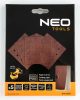 Neo Tools Csiszolópapír tépőzáras 113x113mm, P120, 8 lyukas, 04-623-hoz, 5db