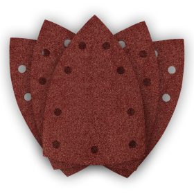   Neo Tools Csiszolópapír, tépőzáras, deltacsiszolóhoz,100x147mm, P80, 9 lyukas, 5db/cs (04-623-hoz)