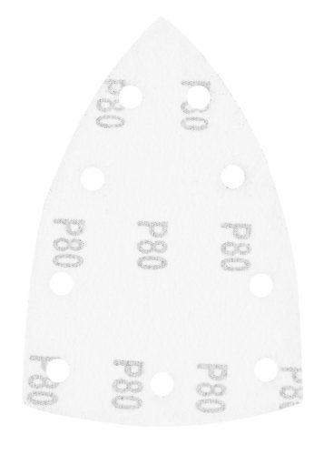 Neo Tools Csiszolópapír, tépőzáras, deltacsiszolóhoz,100x147mm, P80, 9 lyukas, 5db/cs (04-623-hoz)
