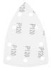 Neo Tools Csiszolópapír, tépőzáras, deltacsiszolóhoz,100x147mm, P120, 9 lyukas, 5db/cs (04-623-hoz)