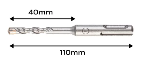 Neo Tools Betonfúró SDS PLUS 6x110mm, S4 type, 4 élű, vasbetonhoz