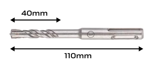 Neo Tools Betonfúró SDS PLUS 8x110mm, S4 type, 4 élű, vasbetonhoz