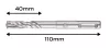 Neo Tools Betonfúró SDS PLUS 10x110mm, S4 type, 4 élű, vasbetonhoz