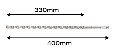 Neo Tools Betonfúró SDS PLUS 10x400mm, S4 type, 4 élű, vasbetonhoz