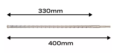 Neo Tools Betonfúró SDS PLUS 16x400mm, S4 type, 4 élű, vasbetonhoz