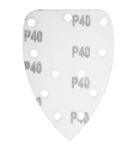 Graphite Csiszolópapír tépőzáras deltacsiszolóhoz 140x140x80mm, K40, 11 lyukas, 5db