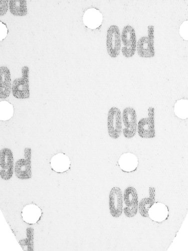 Graphite Csiszolópapír tépőzáras deltacsiszolóhoz 140x140x80mm, K60, 11 lyukas, 5db