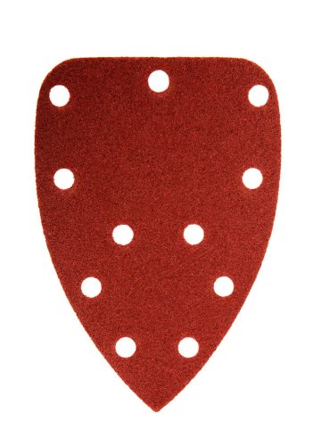 Graphite Csiszolópapír tépőzáras deltacsiszolóhoz 140x140x80mm, K80, 11 lyukas, 5db