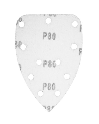 Graphite Csiszolópapír tépőzáras deltacsiszolóhoz 140x140x80mm, K80, 11 lyukas, 5db