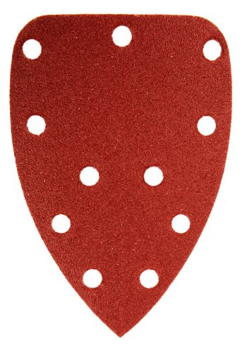 Graphite Csiszolópapír tépőzáras deltacsiszolóhoz 140x140x80mm, K100, 11 lyukas, 5db