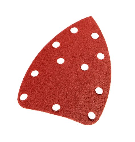 Graphite Csiszolópapír tépőzáras deltacsiszolóhoz 140x140x80mm, K100, 11 lyukas, 5db