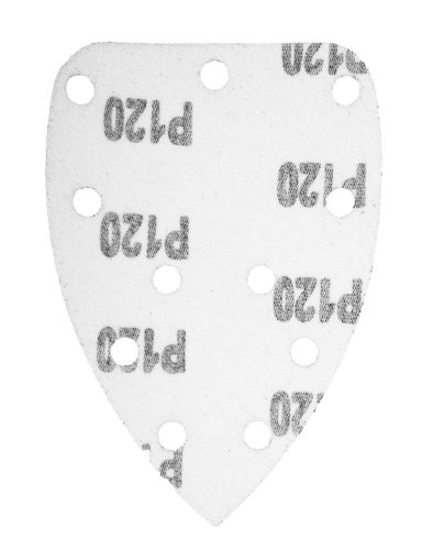 Graphite Csiszolópapír tépőzáras deltacsiszolóhoz 140x140x80mm, K120, 11 lyukas, 5db