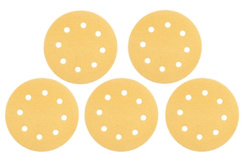 Graphite Csiszolópapír tépőzáras 180mm, K80, 8 lyukakkal, 59G263 csiszológéphez, 5db