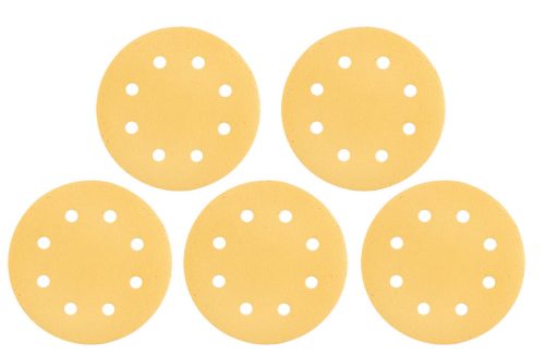 Graphite Csiszolópapír tépőzáras 180mm, K120, 8 lyukakkal, 59G263 csiszológéphez, 5db