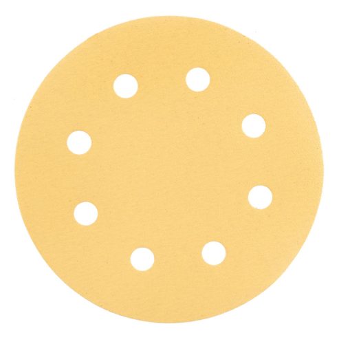 Graphite Csiszolópapír tépőzáras 180mm, K180, 8 lyukkal, 59G263 csiszológéphez, 5db