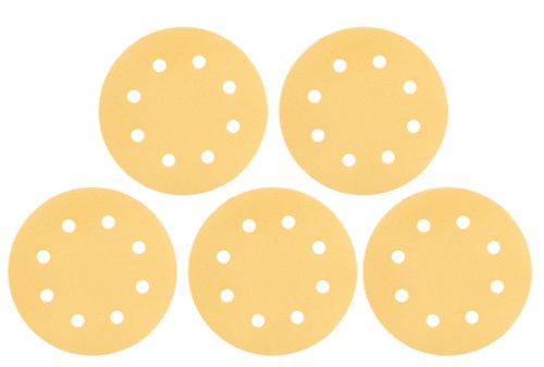 Graphite Csiszolópapír tépőzáras 180mm, K180, 8 lyukkal, 59G263 csiszológéphez, 5db